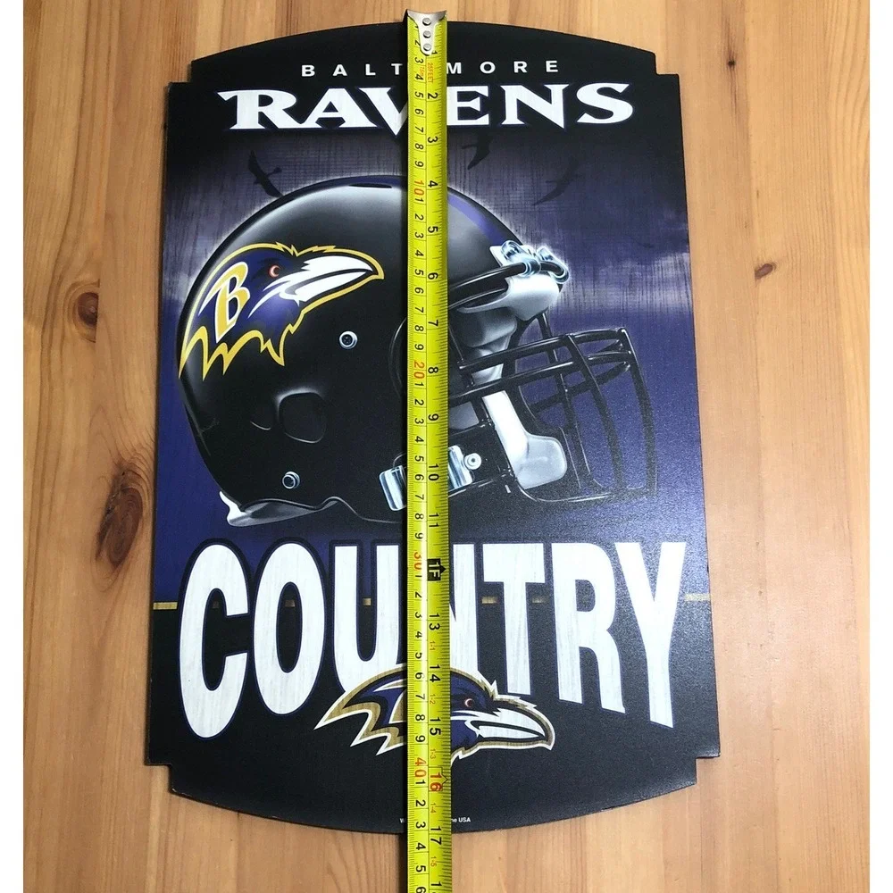 Baltimore Ravens Country NFL WinCraft Wooden Wall Decorative Sign 17